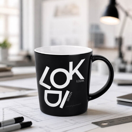 Logo firmy kubek