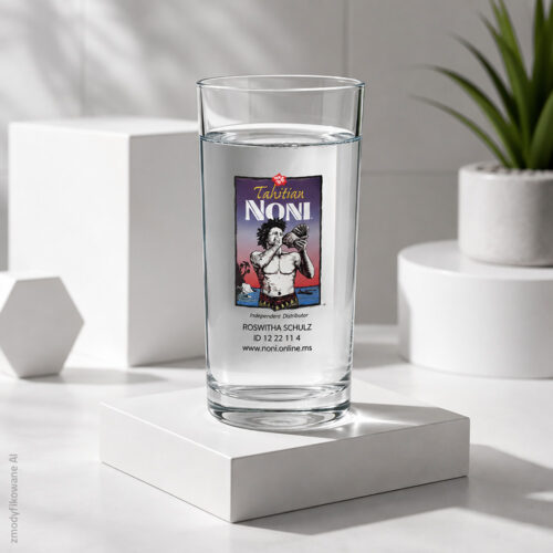 szklanka z nadrukiem