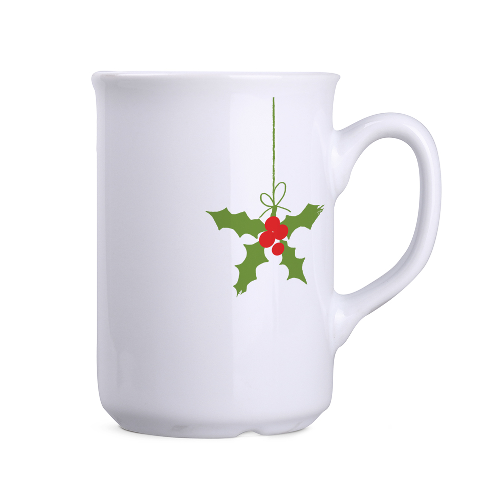 Kubek białe Santa 220 ml kubki z logo na Jarmark święta